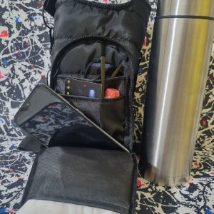 کاور بند دار ماگ پارچه Puffer رنگ مشکی